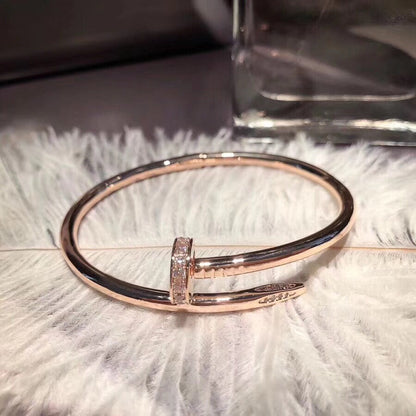 [LUXE]PULSERA JUSTE 3.5MM DIAMANTES