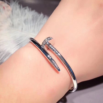 [LUXE]PULSERA JUSTE 3.5MM DIAMANTES