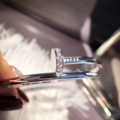 [LUXE]PULSERA JUSTE 3.5MM DIAMANTES