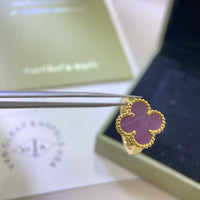 [LUXE]CLOVER  PURPLE VIOLET RING