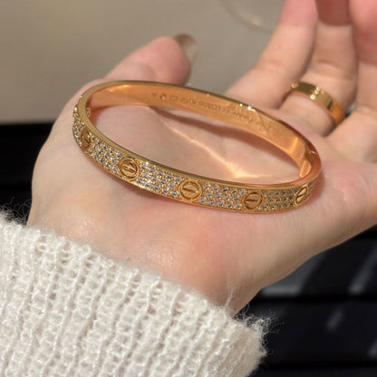 [LUXE] LOVE BRACELET 6.1MM DIAMOND-PAVED