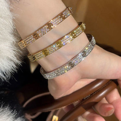[LUXE] LOVE BRACELET 6.1MM DIAMOND-PAVED