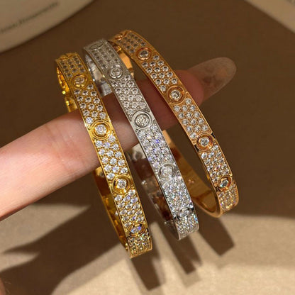 [LUXE] LOVE BRACELET 6.1MM DIAMOND-PAVED 10 BIG DIAMONDS