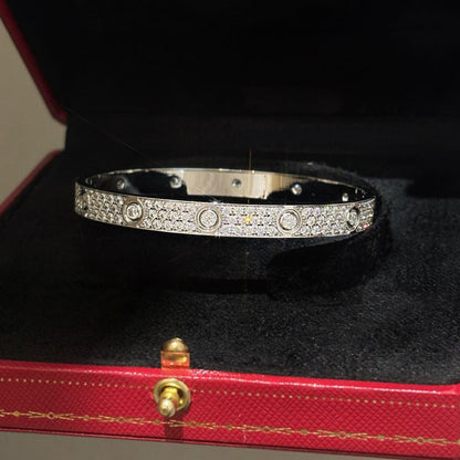 [LUXE] LOVE BRACELET 6.1MM DIAMOND-PAVED 10 BIG DIAMONDS