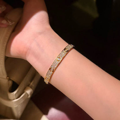 [LUXE] LOVE BRACELET 6.1MM DIAMOND-PAVED 10 BIG DIAMONDS