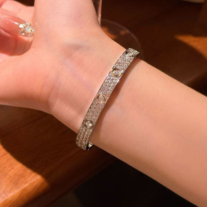 [LUXE] LOVE BRACELET 6.1MM DIAMOND-PAVED 10 BIG DIAMONDS