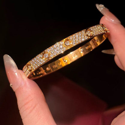 [LUXE] LOVE BRACELET 6.1MM DIAMOND-PAVED 10 BIG DIAMONDS