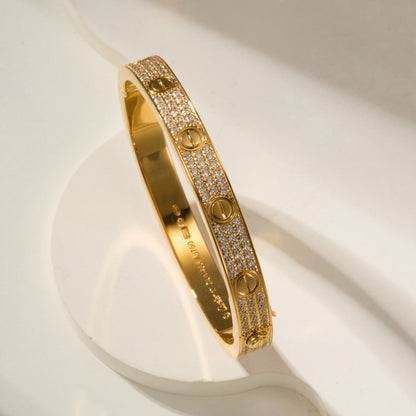[LUXE] LOVE BRACELET 6.1MM DIAMOND-PAVED