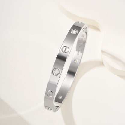 [LUXE] LOVE BRACELET 6.1MM 4 DIAMONDS