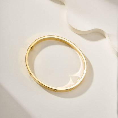 [LUXE] LOVE BRACELET 6.1MM 4 DIAMONDS