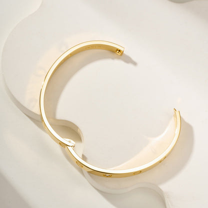 [LUXE] LOVE BRACELET 6.1MM 4 DIAMONDS