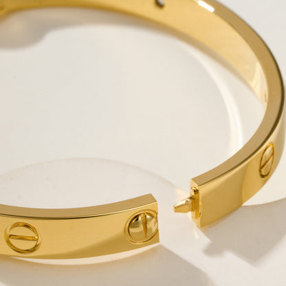 [LUXE] LOVE BRACELET 6.1MM 4 DIAMONDS