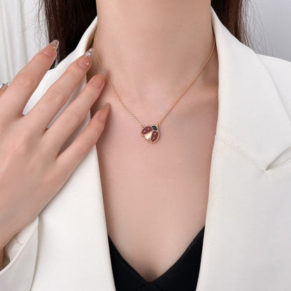 [LUJO]COLLAR DE MARIQUITA CON CORNALINAS DE LA SUERTE