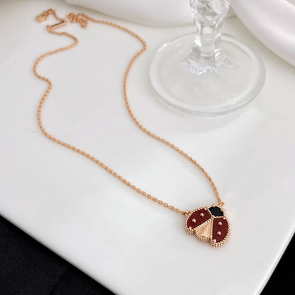 [LUJO]COLLAR DE MARIQUITA CON CORNALINAS DE LA SUERTE
