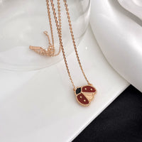 [LUJO]COLLAR DE MARIQUITA CON CORNALINAS DE LA SUERTE