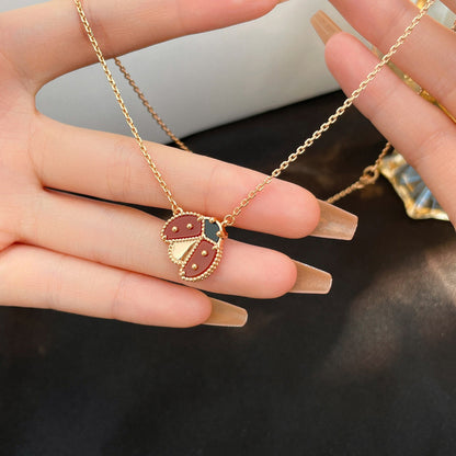 [LUJO]COLLAR DE MARIQUITA CON CORNALINAS DE LA SUERTE