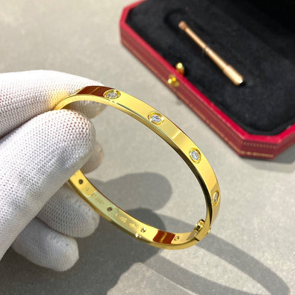 [LUXE] LOVE BRACELET 6.1MM 10 DIAMONDS