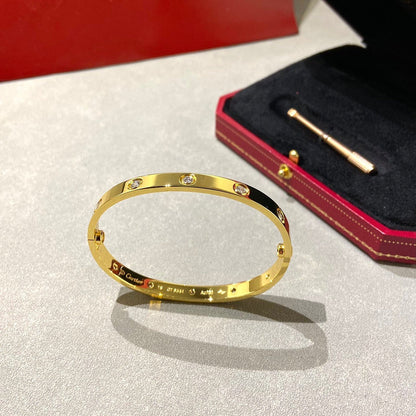 [LUXE] LOVE BRACELET 6.1MM 10 DIAMONDS