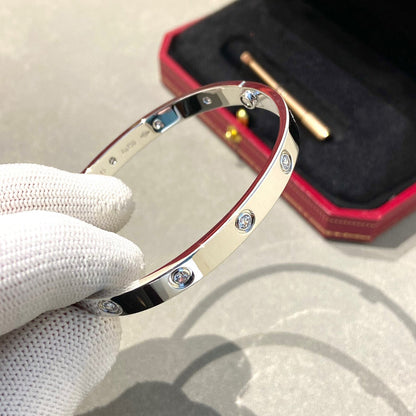 [LUXE] LOVE BRACELET 6.1MM 10 DIAMONDS