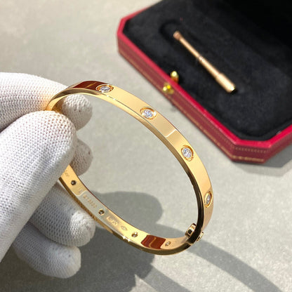 [LUXE] LOVE BRACELET 6.1MM 10 DIAMONDS
