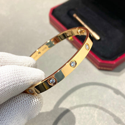 [LUXE] LOVE BRACELET 6.1MM 10 DIAMONDS