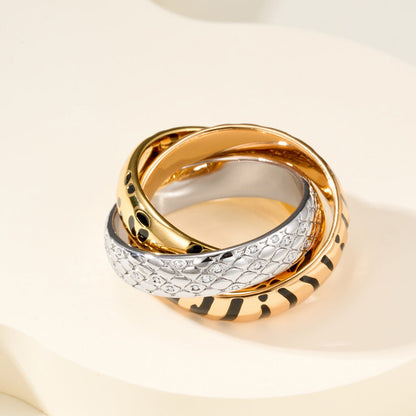 [LUXE] TRINITY  RING LEOPARD PRINT