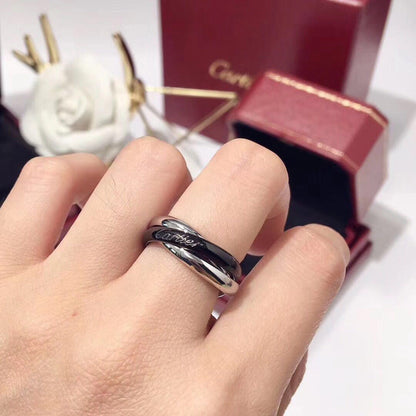 [LUXE] TRINITY 3.2MM RING BLACK CERAMIC