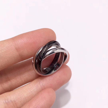 [LUXE] TRINITY 3.2MM RING BLACK CERAMIC