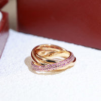 [LUXE] TRINITY 3.2MM RING PINK DIAMOND
