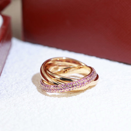 [LUXE] TRINITY 3.2MM RING PINK DIAMOND