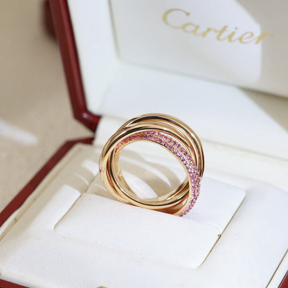 [LUXE] TRINITY 3.2MM RING PINK DIAMOND
