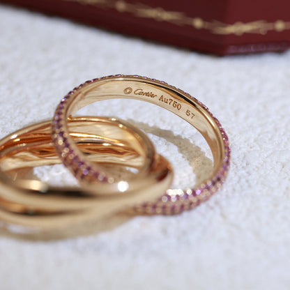 [LUXE] TRINITY 3.2MM RING PINK DIAMOND