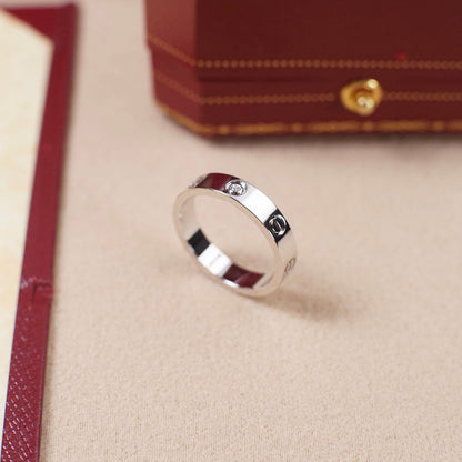 [LUXE] LOVE 4MM 1 DIAMOND RING