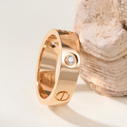 [LUXE] LOVE 4MM 1 DIAMOND RING