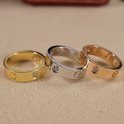 [LUXE] LOVE 5.5MM 3 DIAMOND RING