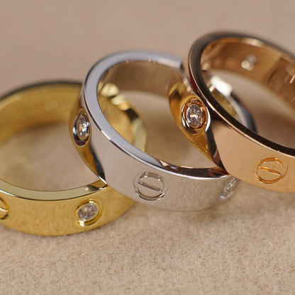 [LUXE] LOVE 5.5MM 3 DIAMOND RING