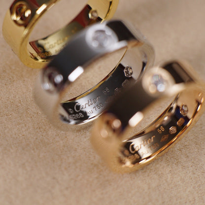 [LUXE] LOVE 5.5MM 3 DIAMOND RING