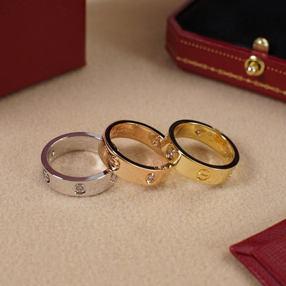 [LUXE] LOVE 5.5MM 3 DIAMOND RING