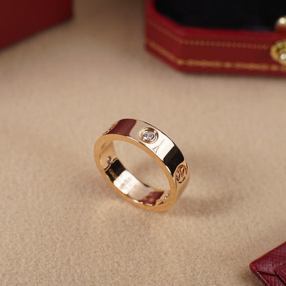 [LUXE] LOVE 5.5MM 3 DIAMOND RING
