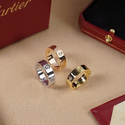 [LUXE] LOVE 5.5MM 3 DIAMOND RING