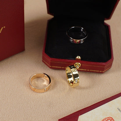 [LUXE] LOVE 5.5MM 3 DIAMOND RING