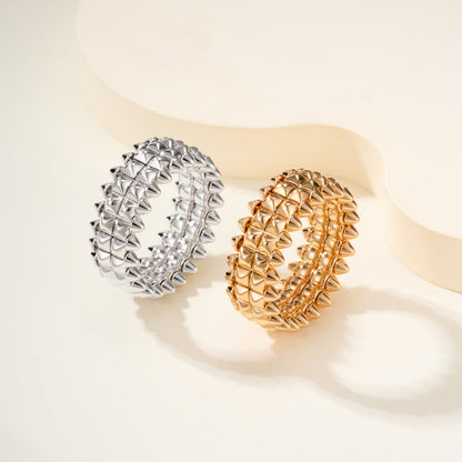 [LUXE] CLASH 9.2MM DOUBLE ROW RING