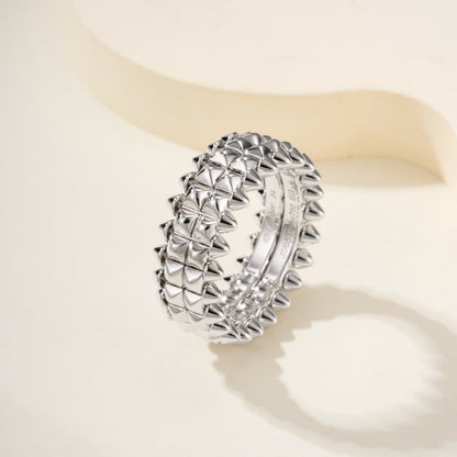 [LUXE] CLASH 9.2MM DOUBLE ROW RING
