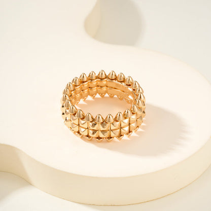 [LUXE] CLASH 9.2MM DOUBLE ROW RING
