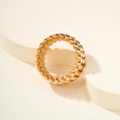 [LUXE] CLASH 9.2MM DOUBLE ROW RING
