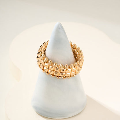 [LUXE] CLASH 9.2MM DOUBLE ROW RING
