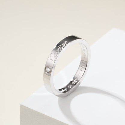 [LUXE] LOVE RING 4MM 1 DIAMOND
