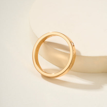 [LUXE] LOVE RING 4MM 1 DIAMOND