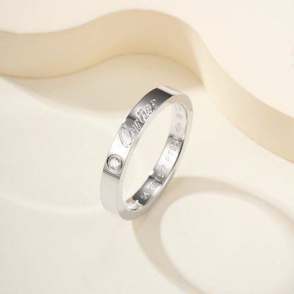 [LUXE] LOVE RING 4MM 1 DIAMOND