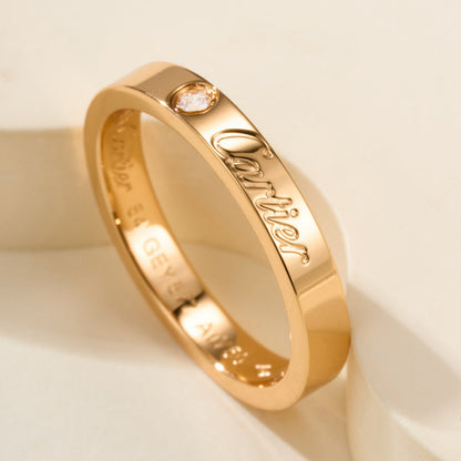 [LUXE] LOVE RING 4MM 1 DIAMOND
